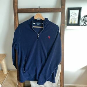 Polo Navy Zip Pullover